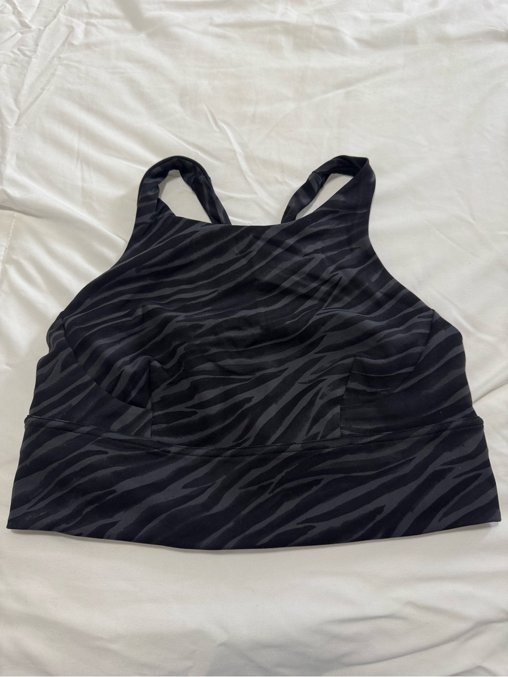 lululemon athletica Black Zebra Print Sports Bra